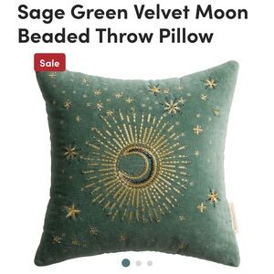 ISO velvet moon pillow from world market